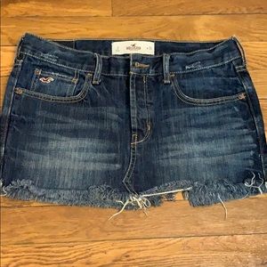 Hollister jean skirt
